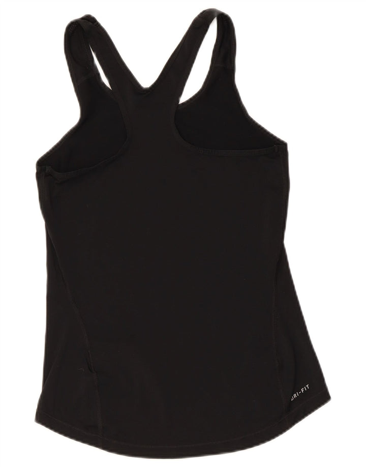 Nike Womens Graphic Vest Top UK 8 Small Schwarz Polyester