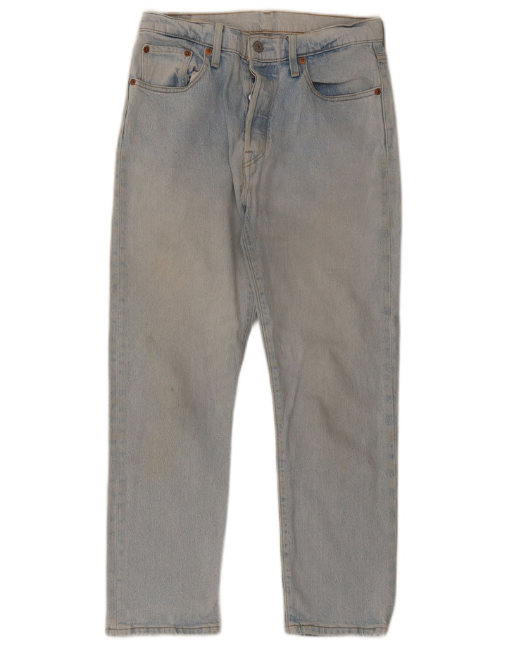 Levi's Herren 501 verkürzte Jeans W29 L26 blaue Baumwolle