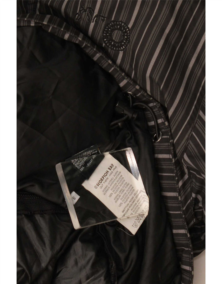 Scorpion Bay Herren-Windbreaker-Jacke mit Grafik, Gr. 10, Größe S, grau gestreift