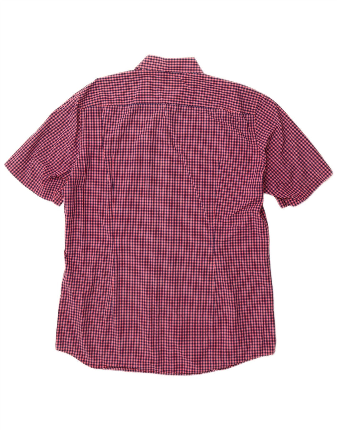 Hugo Boss Herren Kurzarm-Slim-Fit-Hemd, groß, rosa Gingham