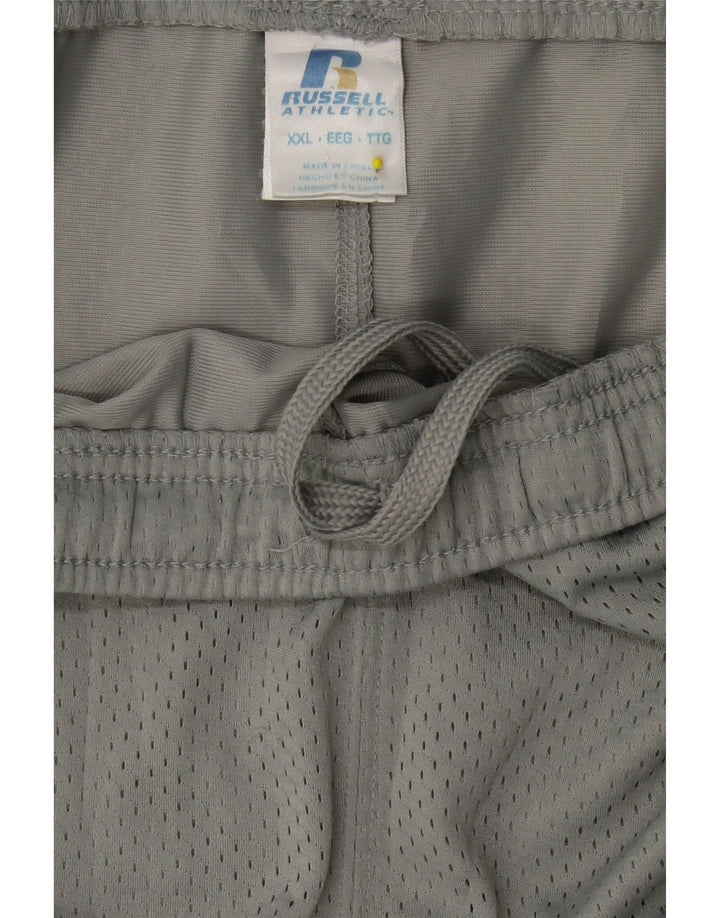 RUSSELL ATHLETIC Mens Sport Shorts 2XL  Grey Polyester Vintage Russell Athletic and Second-Hand Russell Athletic from Messina Hembry 