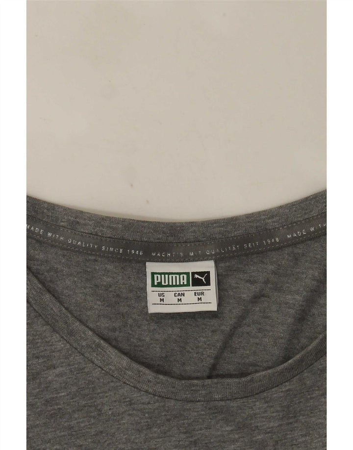 Puma Herren Grafik-T-Shirt-Oberteil Mittelgrau meliert