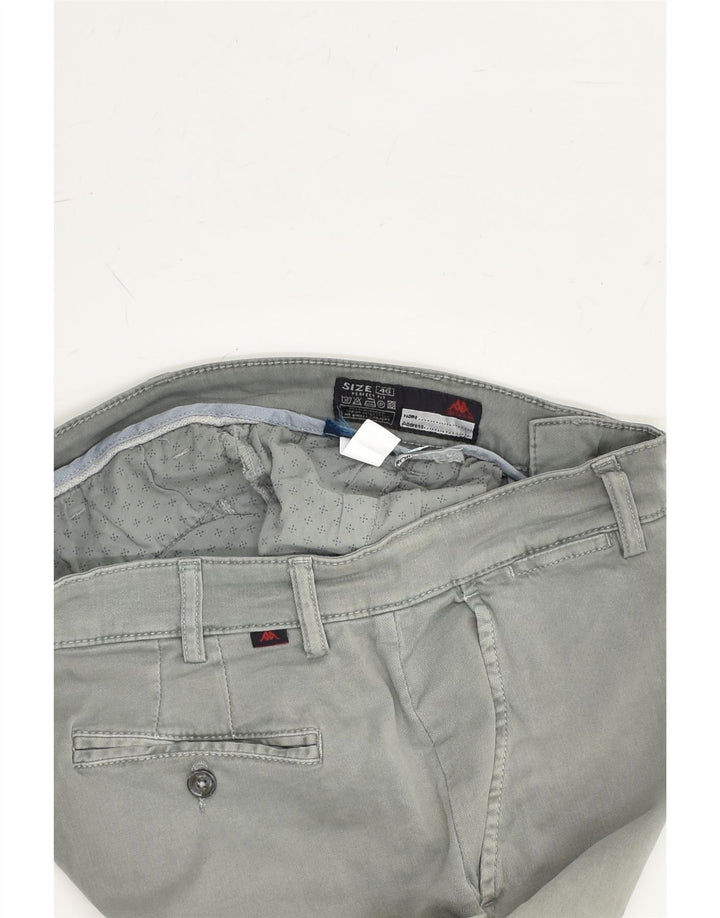 KAPPA Womens Slim Chino Trousers IT 46 Large W34 L30 Grey | Vintage Kappa | Thrift | Second-Hand Kappa | Used Clothing | Messina Hembry 