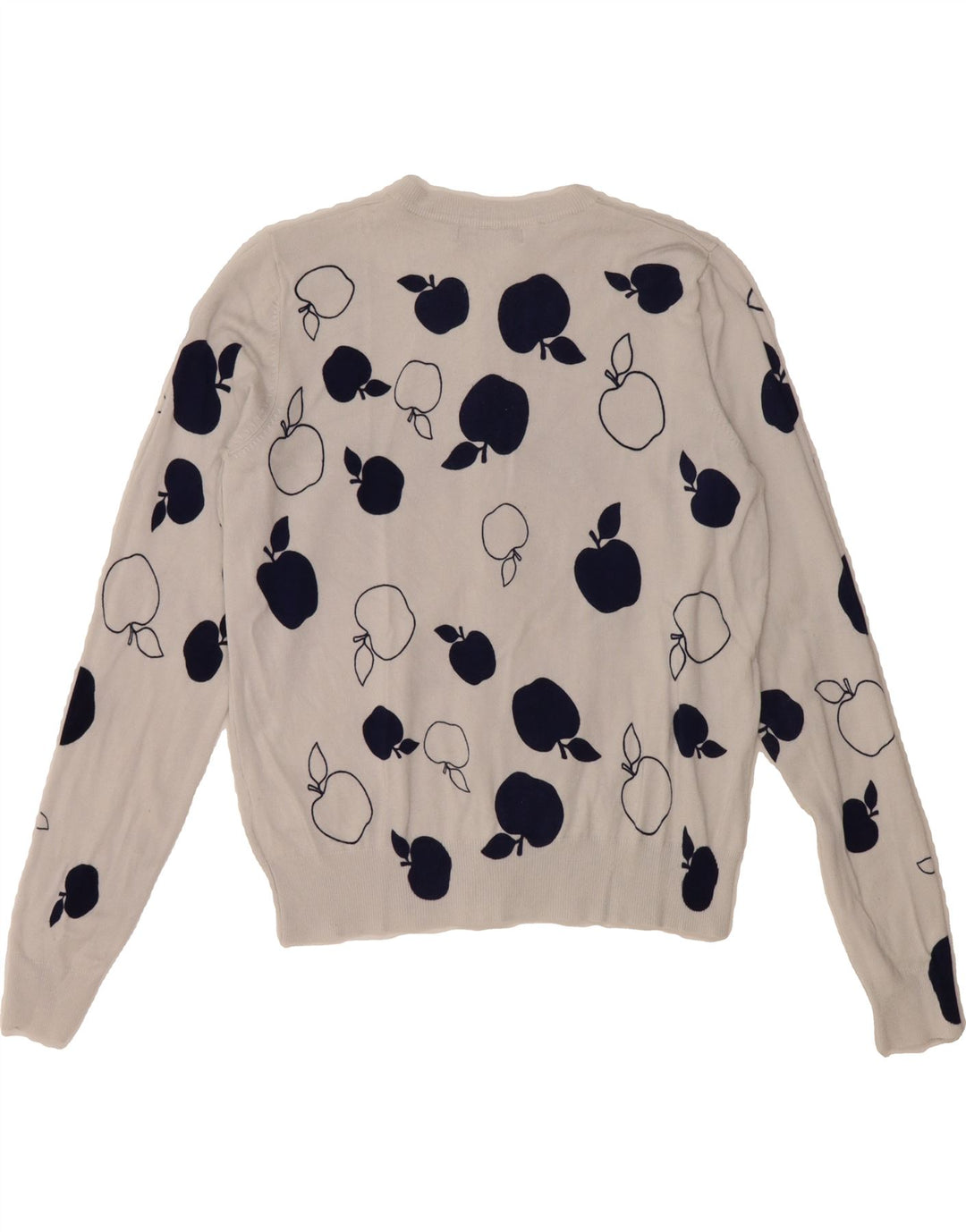 MARKS & SPENCER Womens Crop Cardigan Sweater UK 14 Large Grey Vintage Marks & Spencer and Second-Hand Marks & Spencer from Messina Hembry 