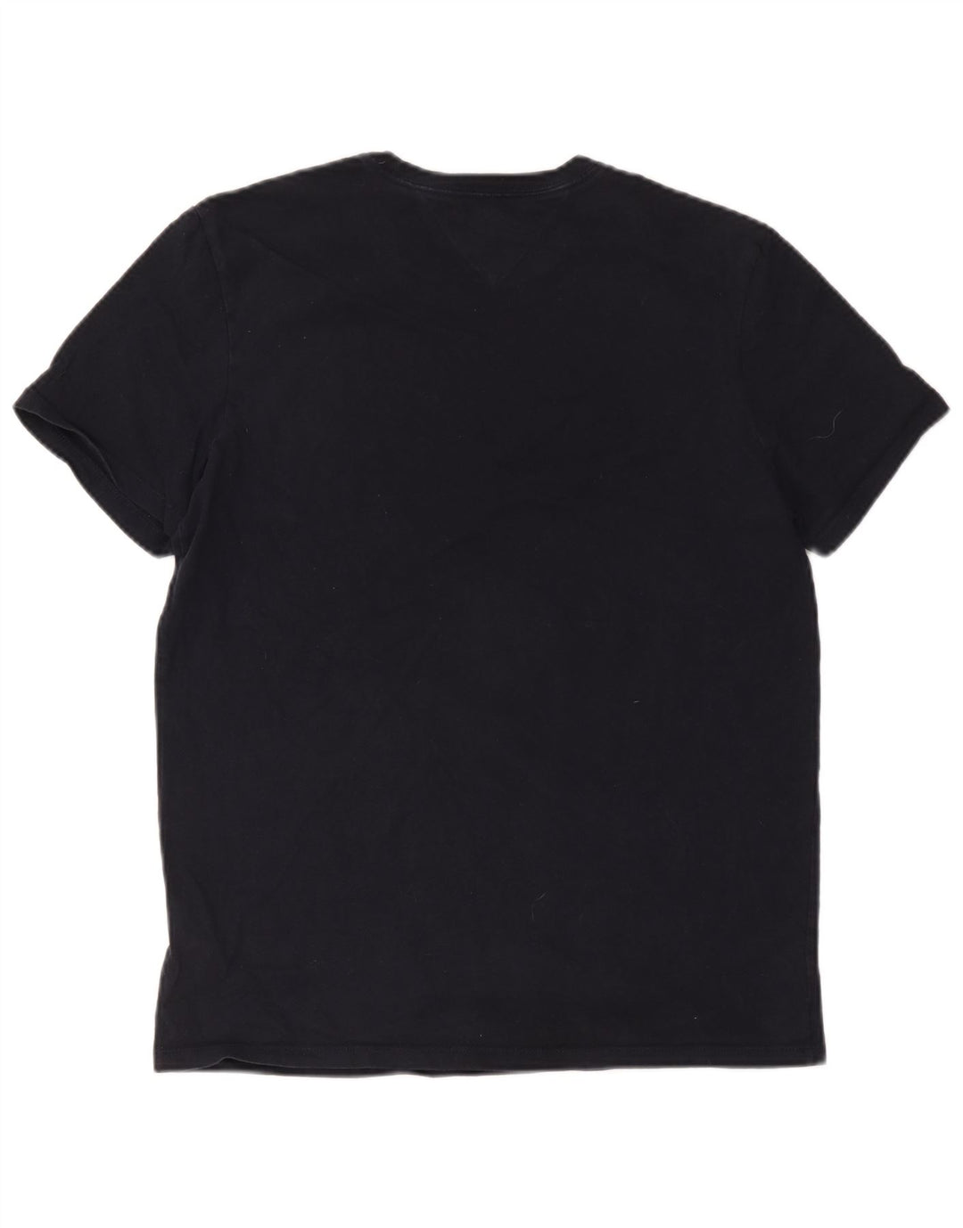 Tommy Hilfiger Herren-T-Shirt mit Grafik, mittelmarineblaue Baumwolle
