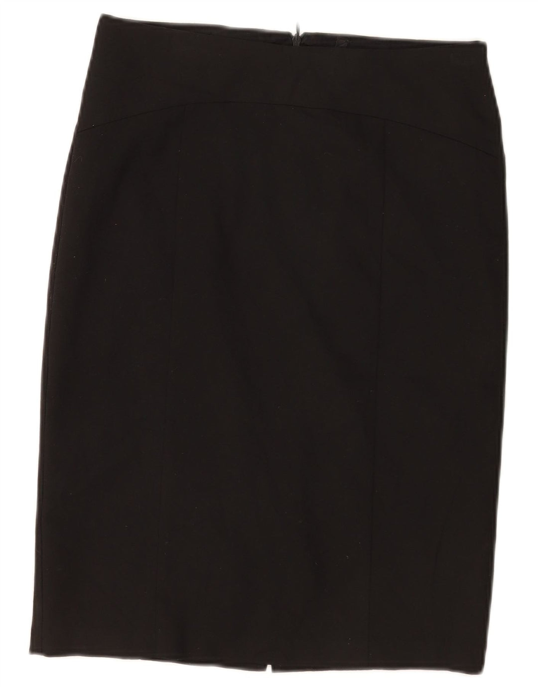 Benetton Damen Bleistiftrock IT 40 Small W30 Schwarz Polyester