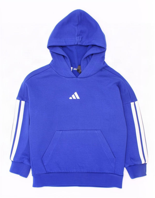 Adidas Jungen Kapuzenpullover, 2–3 Jahre, blaue Baumwolle