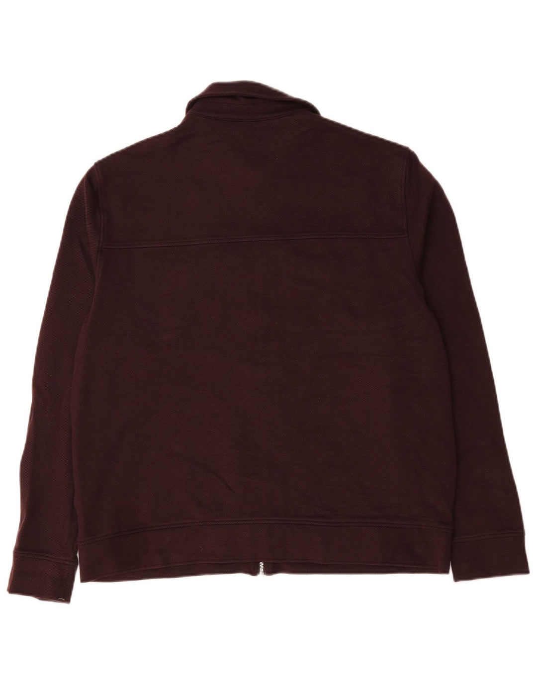 Marks & Spencer Herren Autograph Bomberjacke UK 40 Large Burgunderrot Baumwolle