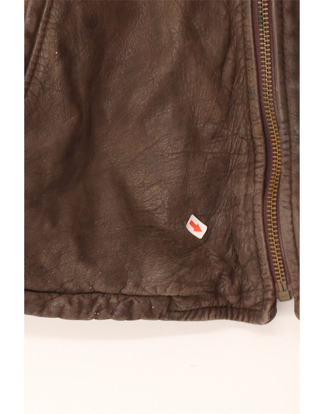 Vintage Herren Lederjacke UK 38 Mittelbraunes Leder