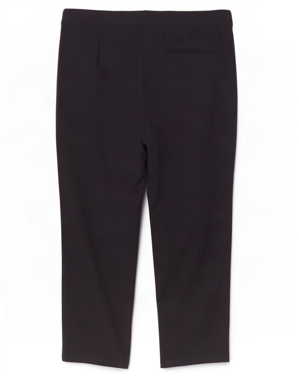 Marks & Spencer Damen-Hose, kurz geschnitten, UK 20, 2XL, W40, L26, marineblaue Viskose