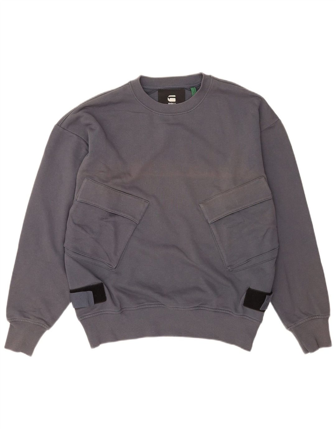 G-Star Herren-Sweatshirt-Pullover, große graue Baumwolle
