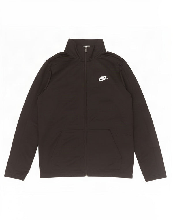 Nike Jungen-Trainingsanzug-Top-Jacke, 13–14 Jahre, XL, Schwarz