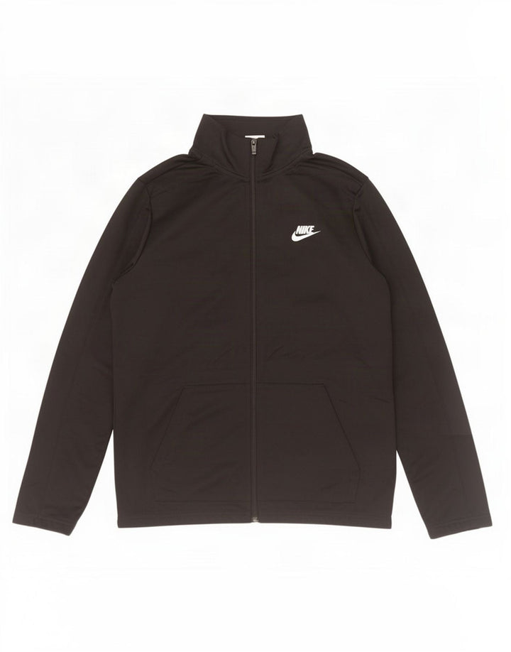 Nike Jungen-Trainingsanzug-Top-Jacke, 13–14 Jahre, XL, Schwarz