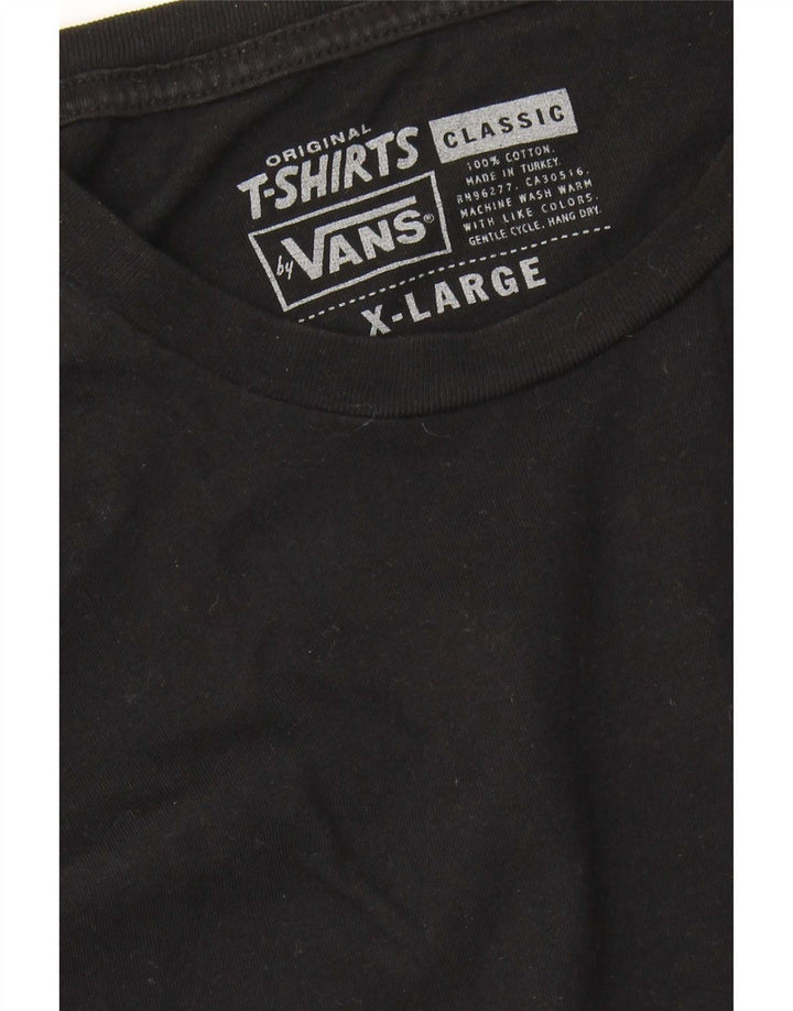 Vans Herren Graphic Top Langarm XL Schwarz Baumwolle