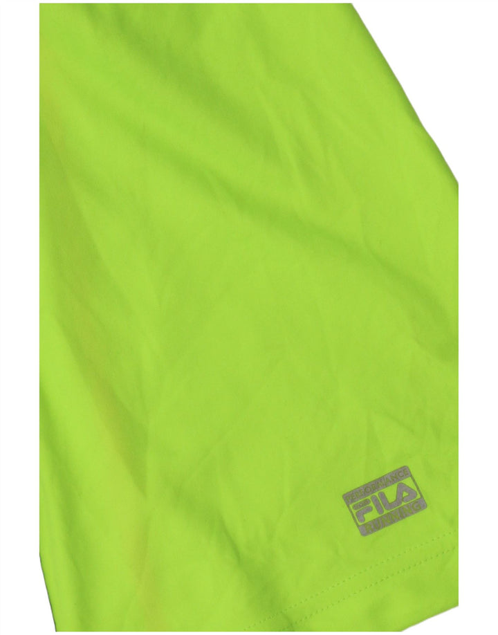 Fila Damen T-Shirt Top UK 16 Large Grün
