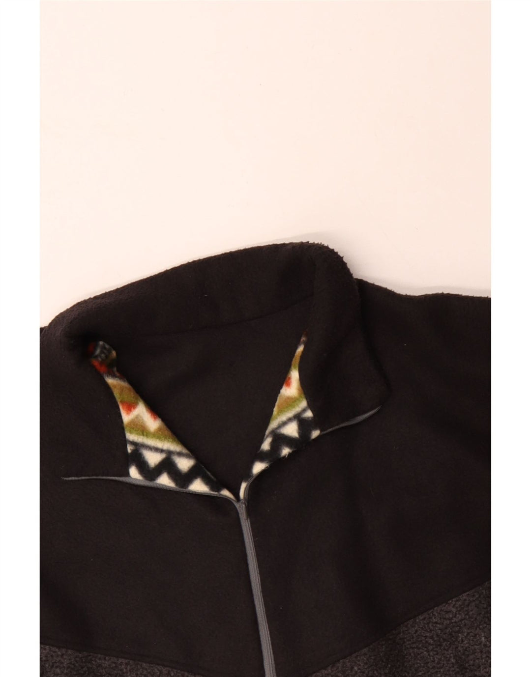 VINTAGE Herren-Fleecepullover mit Reißverschluss am Hals, 4XL, mehrfarbig, Argyle/Diamant