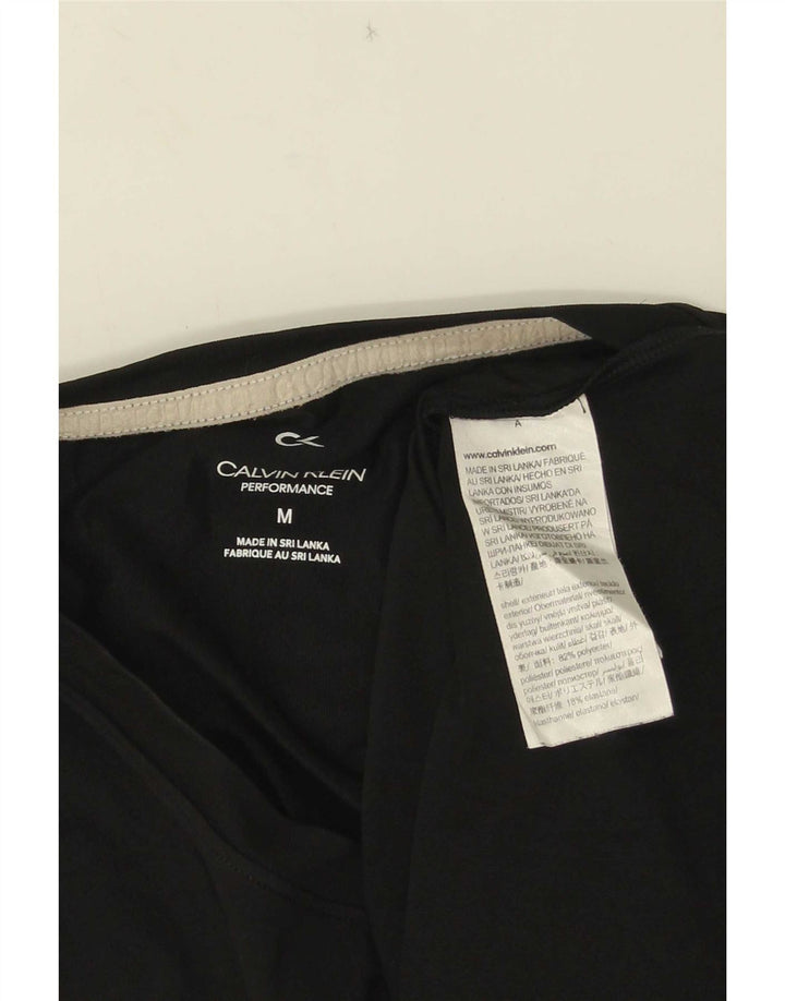 Calvin Klein Herren Grafik-T-Shirt-Oberteil Mittelschwarzes Colourblock-Polyester