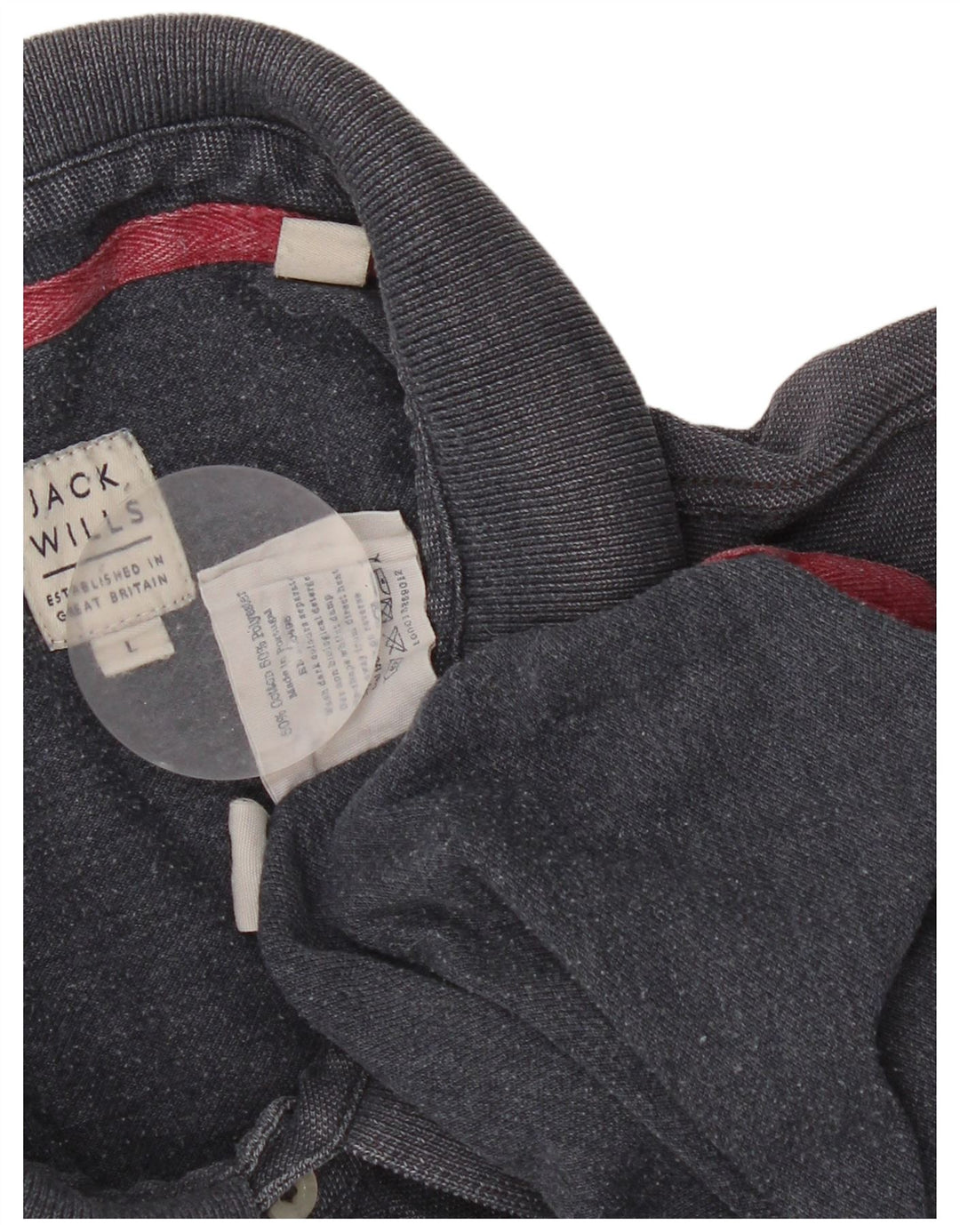 Jack Wills Herren-Poloshirt, große blaue Baumwolle