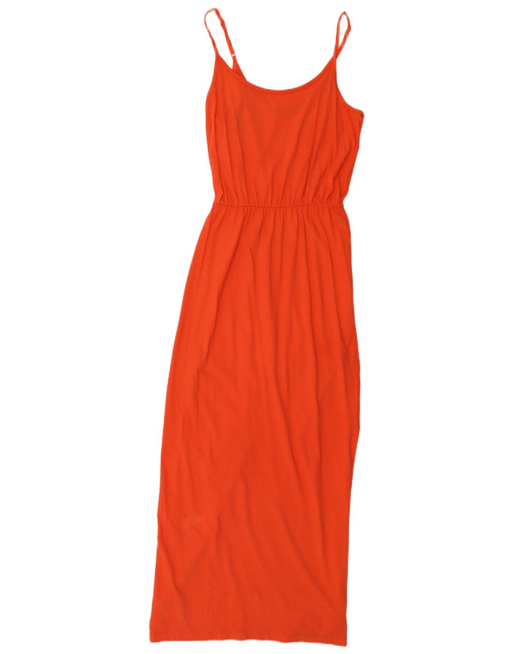 Marks & Spencer Damen Ärmelloses Maxikleid UK 10 Small Orange