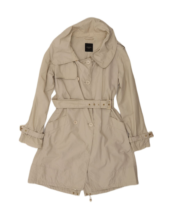 MAX MARA Damen-Wochenend-Trenchcoat UK 12 Medium Beige Cotton Classic