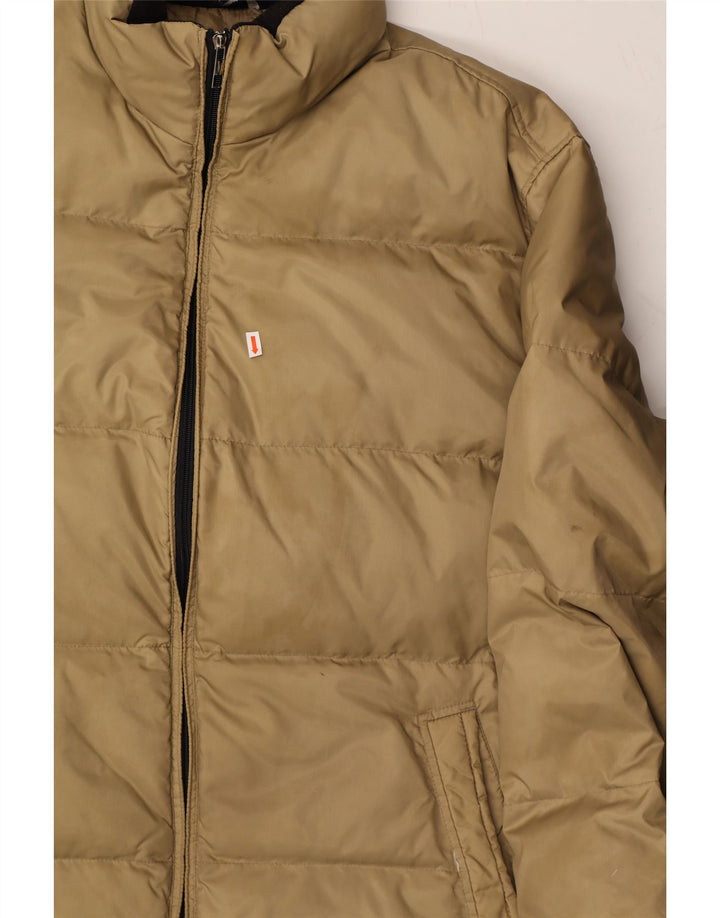 NANGAPARBAT Wattierte Herrenjacke IT 58 4XL Beige Polyester