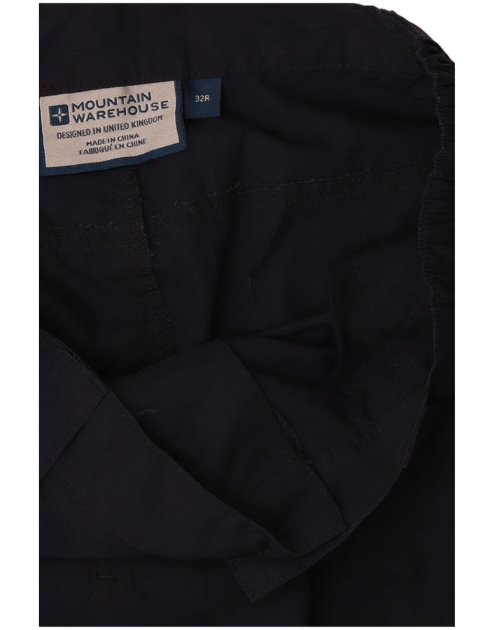 Mountain Warehouse Gerade Herren-Cargohose W32 L32 Marineblaues Polyester