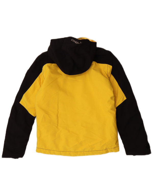 O'Neill Jungen-Windbreaker-Jacke mit Grafik, 12–13 Jahre, schwarzes Farbblockdesign