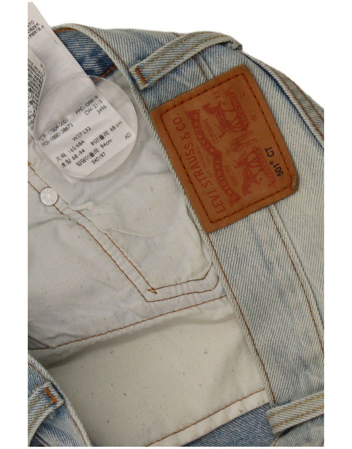 Levi's Herren 501 Distressed Straight Jeans W27 L27 Blaue Baumwolle