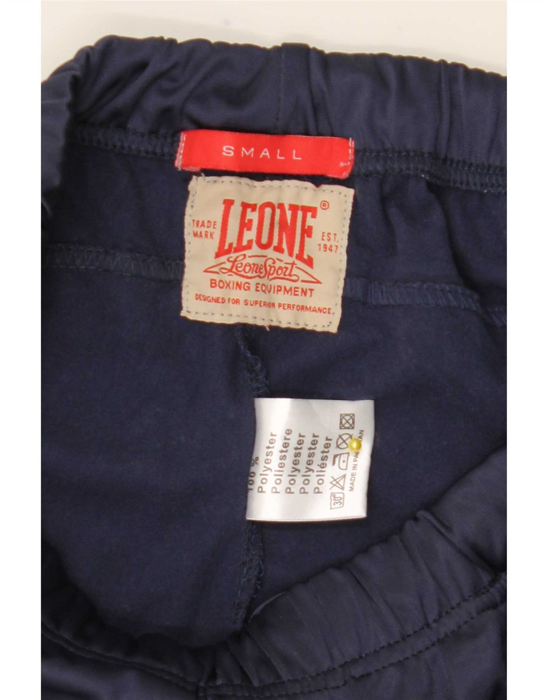 Leone Herren-Trainingshose, Jogginghose, klein, marineblau, Polyester