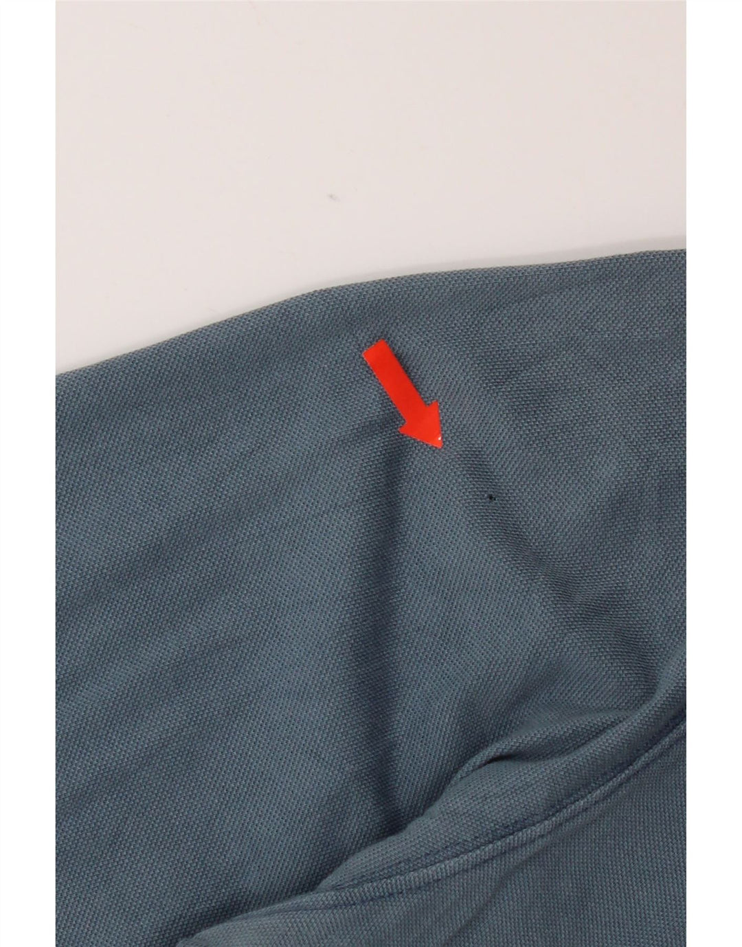 Massimo Dutti Herren Langarm-Poloshirt XL, blaue Baumwolle