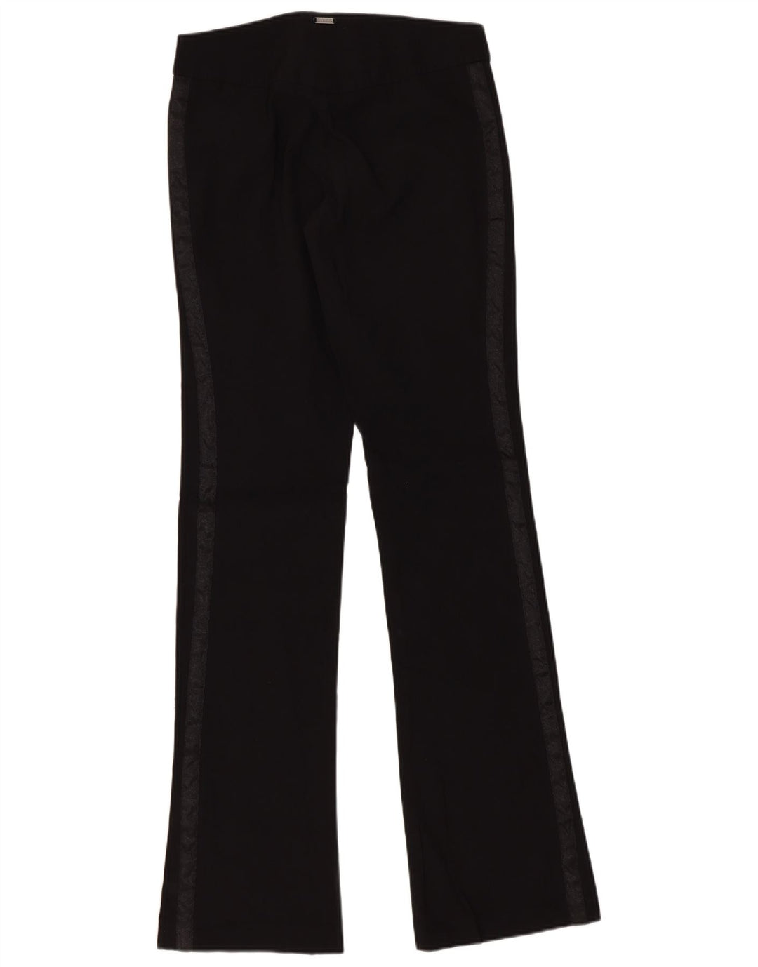 Guess Damen Bootcut-Freizeithose W24 L32 Schwarzer Farbblock-Rayon