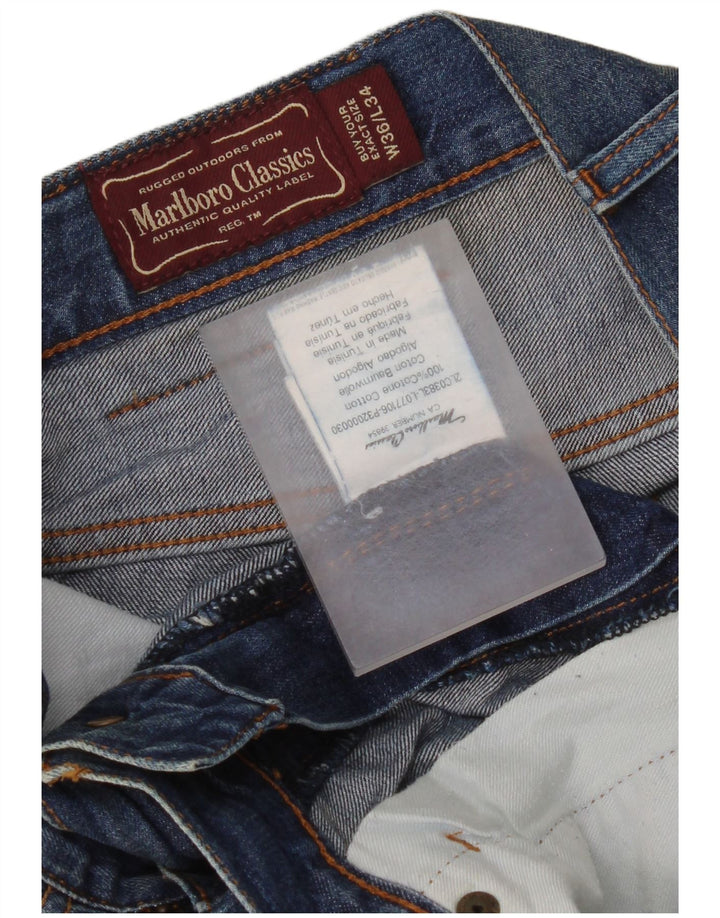 Marlboro Classics Herren-Jeansshorts W36, große blaue Baumwolle