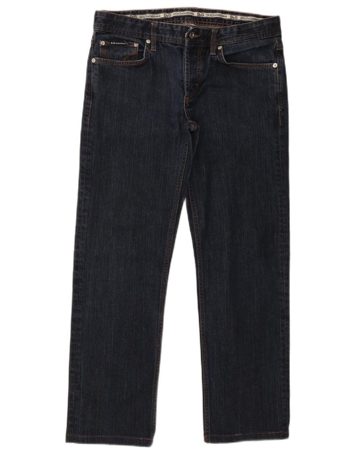 Dolce & Gabbana Herren Straight Jeans W33 L28 Marineblau