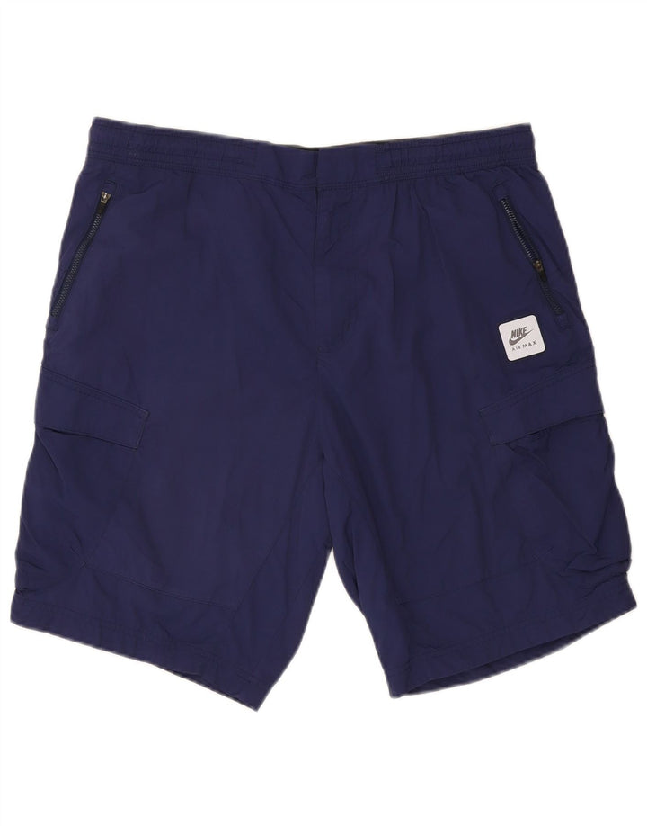 Nike Herren Cargo Shorts XL W38 Marineblaues Nylon