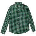 Hollister Herrenhemd Small Green Gingham Cotton