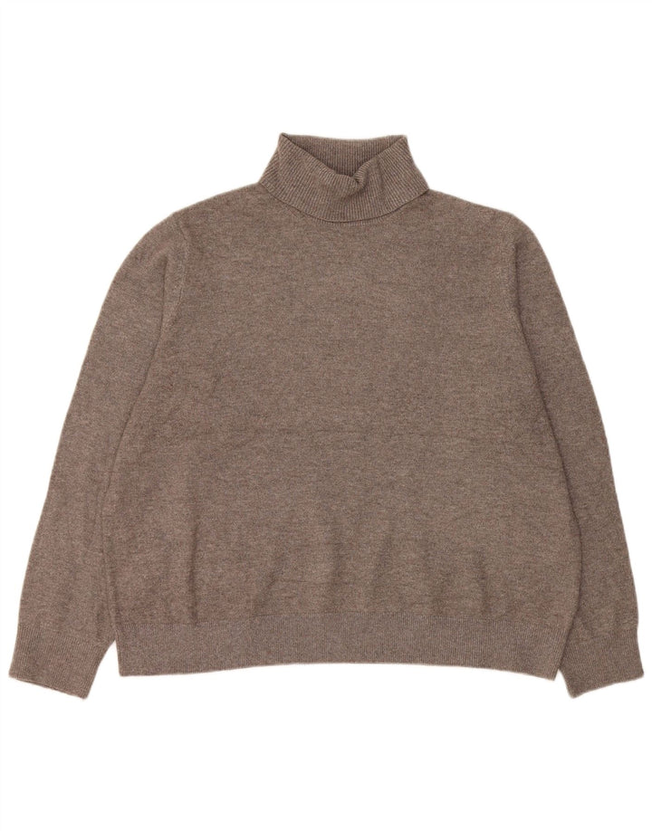 Marks & Spencer Damen-Pullover mit Rollkragen, übergroß, Gr. 16, Grau