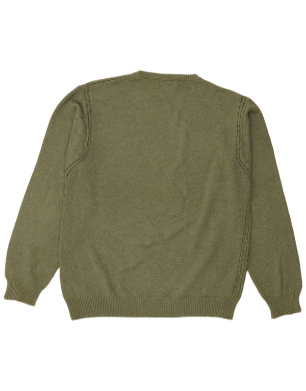 Nautica Herren-Pullover mit U-Boot-Ausschnitt, groß, Khaki, Baumwolle