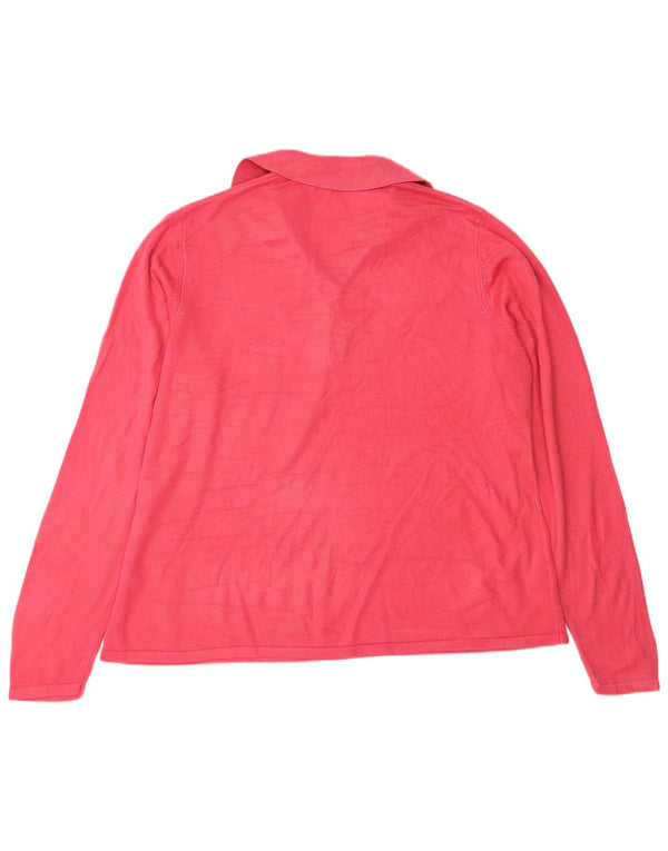 Marks & Spencer Damen Rollkragenpullover Pullover UK 22 3XL Rosa Acryl