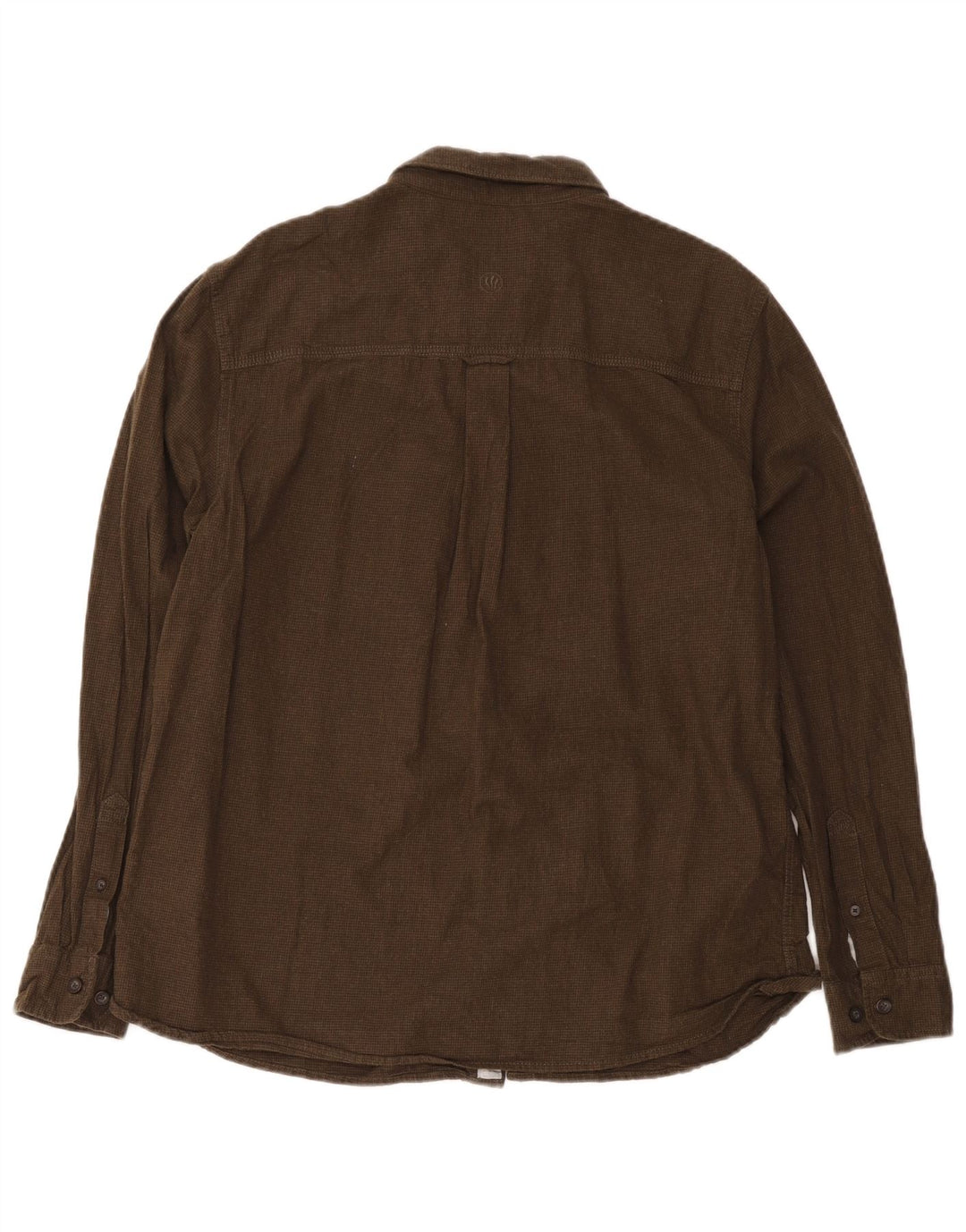 Fat Face Herren-Flanellhemd XL, Khaki, Hahnentritt-Baumwolle