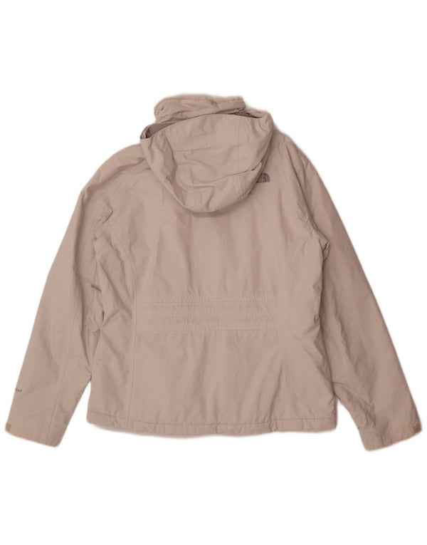 The North Face Damen-Windbreakerjacke mit Kapuze, UK 16, Größe L, grau, Polyester