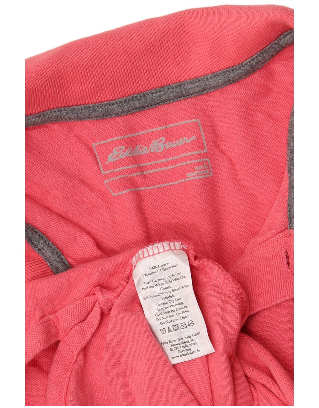 EDDIE BAUER Herren-Poloshirt, groß, rosa Baumwolle