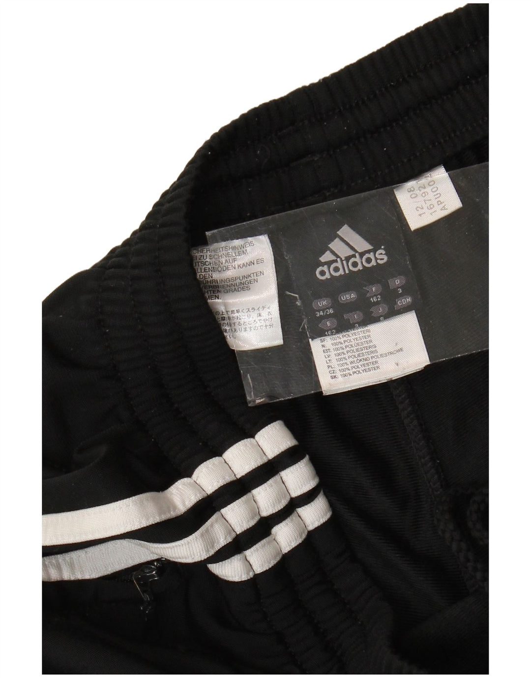 Adidas Herren Trainingshose Jogger EU 34/36 Small Schwarz Polyester