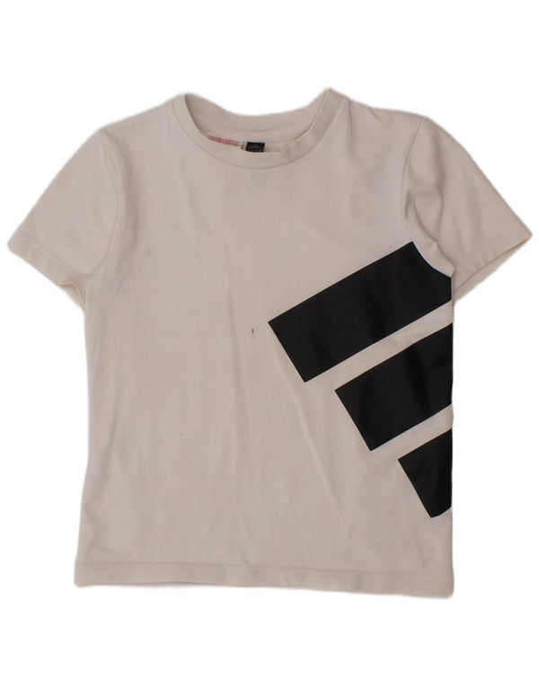 ADIDAS Jungen Aeroready Graphic T-Shirt Top 5–6 Jahre Weiß