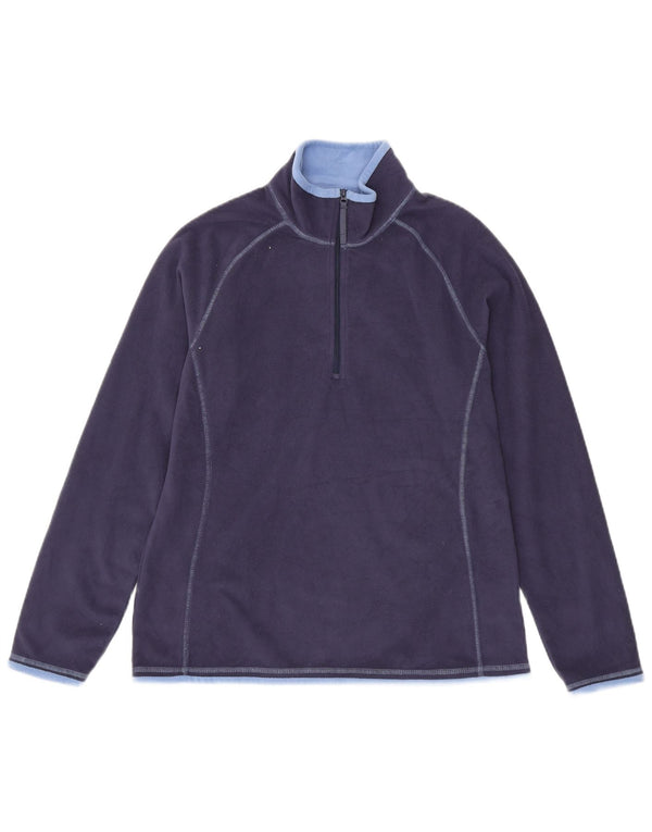 Mountain Warehouse Damen-Fleecepullover mit Reißverschluss am Kragen, Größe 40, Marineblau