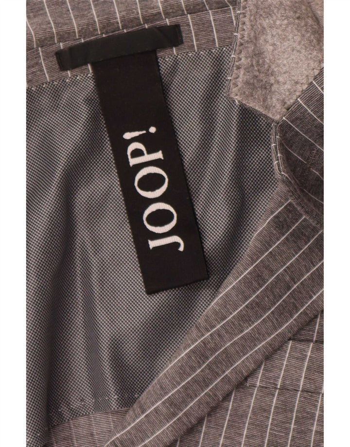 Joop Herren-Blazer mit 2 Knöpfen, Gr. 40, groß, grau, Nadelstreifen