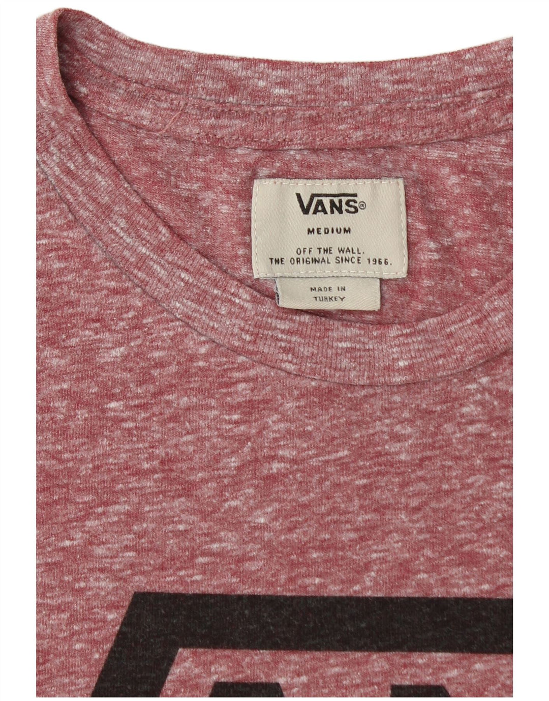 VANS Herren T-Shirt mit Grafik, mittelgroß, Burgunderrot meliert