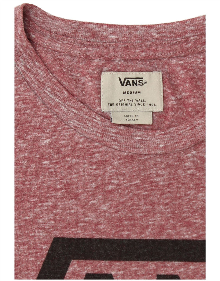 VANS Herren T-Shirt mit Grafik, mittelgroß, Burgunderrot meliert