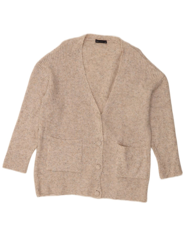 Marks & Spencer Damen-Strickjacke in Übergröße, Gr. 40, Größe L, Beige