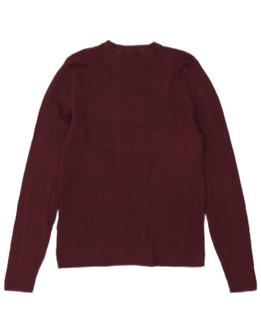 Marks & Spencer Damen-Pullover mit Rundhalsausschnitt, Gr. 12, mittleres Burgunderrot