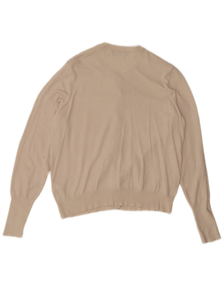 Marks & Spencer Damen-Cardigan-Pullover UK 14 Mittelweiße Viskose